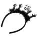 Didiseaon Headbands Halloween Headband Rave Headband Festival Headpiece Halloween Hair Accessories for Women Skeleton Headband for Women Halloween Headpiece Ghost Skull