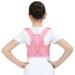 Back Posture Corrector Corset Shoulder Lumbar Wasit Support Correction For Kids Teens Straighten Upper Belt Pink XL