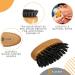 Kobe Palm Men's Military Style Boar Bristle Beard Brush - Hand-Sized for Perfect Beard Care and Oils (Light Beech) - Buy Online on GoSupps.com