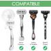 Linkida 3 Series Pack Razor Holder for Shower - Suction Wall Mount for Venus Platinum Fusion 5 Proshield ProGlide & MACH 3 Classic - Ideal Bathroom Organizer - Buy Online on GoSupps.com