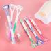 Silicone Tongue Cleaner Set - 6 Piece Tongue Brush for Fresh Breath & Plaque Removal - Extra Flat Design Prevents Bad Breath - Buy Online on GoSupps.com