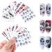 48 Sheets Nail Art Stickers Water Transfer Nail Art Decals Skull Ghost Eye Hulk Clown Witch Nail Art Supplies for Halloween or Party Decoration