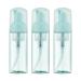 Owlyee 2oz Foam Bottle (3PCS) Empty Foaming Pump Dispenser for Hand Soap, Lash Cleanser, Shampoo to Travel (60ml, Green) 3Pcs Green