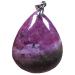 Natural Ruby Zoisite Pendant Red Green Rare Ruby Zoisite Crystal Stone For Women Man Luck Gift love Wealth 36x29x10mm water droplets Beads Silver Jewelry AAAA