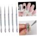 minkissy 2sets Nail Art Drawing Pen Nail Pens Nail Art Liner Nail Dtriper Transparent Handle Nail Brush Micro Paint Brush Nail Art Supply Paint Pen Draw a Line Alloy Pen Holder - Buy Online on GoSupps.com