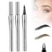 Cooklesa Eyebrow Cooklesa 2024 Upgraded Natural Waterproof Eyebrow Pen with Microfine Tip Two-Pronged Eyebrow Pencil 3D Long-Lasting Natural Waterproof Microblading Eyebrow Pen Makeup (2pcs)