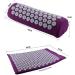Ruluti Massage Yoga Mat Set - Acupressure Pillow & Travel Bag for Backrest & Neck Pain Relief - Relax Muscles & Linder Insomnia (Purple) - Buy Online on GoSupps.com