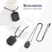 Pet Paw Print Memorial Ash Jewelry - Cremation Urn Necklace for Pet Ashes - Keepsake Pendant with Filling Kit - Black - Buy Online on GoSupps.com