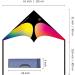 Delta Kite for Kids & Adults - Easy to Fly Single Line Beach Kite for Family Fun - Colorful Outdoor Activity - Buy Online on GoSupps.com