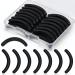 Prousky 30 pieces of eyelashes refill packs made of black silicone rubber replacement make-up tools for universal eyelash tongs with a transparent storage box black