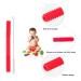 Hollow Teething Tube Safe Teething Tube Soft Bright Color Flexible for Home for Infant (Red) - Buy Online on GoSupps.com