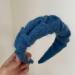 Winter Knitted Headband Wide Crochet Hairband Fashion Hair Hoop Hair Accessories for Women and Girls 1 Piece Dark blue - Buy Online on GoSupps.com