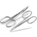 Professional nail scissors set nail scissors nail shaver extra fine and sharp manicure nail clipper skin scissors with curved cut surfaces made of rust-free high-quality stainless steel for women and men