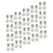 LALAFINA 150 Sets Rivets Claw Imitation Nail Clasps DIY of Buttons Accessories Head-Dress Materials Round 1.2 White
