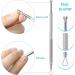 Sularpek 3-in-1 Cuticle Remover Tool Set - Professional Stainless Steel Nail Care Kit for Manicure and Pedicure - Buy Online on GoSupps.com