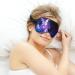 Shining Purple Butterfly Sleep Mask | Soft Light-Blocking Blindfold for Women | Adjustable Eye Cover & Eyeshade - Color-4 - Buy Online on GoSupps.com
