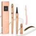 Magic Eyebrow Pencil with Eyebrow Razor 3D Lasting Waterproof Microblading Eyebrow Pencil Contouring Pen 4 Tipped Precise Brow Pen Natural Fine Stroke Microblading Eyebrow Pencil (Color : Dark Brown