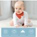 Miyacare 10 Soft & Absorbent Baby Triangle Bibs | 100% Cotton Neckerchiefs for Boys & Girls with Adjustable Buttons - Buy Online on GoSupps.com
