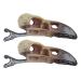 Wyttuubv Skull Head Hair Clips - Resin Cosplay Barrette Spooky Hairstyle Hair Clips Decorative Hairpins Costume Accessory For Haunted House Day Of The Dead Halloween