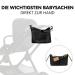Hauck Large Stroller Organizer & Diaper Bag - Black | Buggy Bag with Cup Holder | Easy Access & Fastening - Buy Online on GoSupps.com