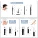 Premium Stainless Steel Manicure Set for Men - Black & White Nail Clipper Set for Finger & Toe Nails - Buy Online on GoSupps.com