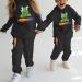 Solmlgo Kids Hoodie Tracksuit Set | Boys & Girls Red Game Hoodie Suit | Sweatpants Included | Large Black | Ages 5-12 - Buy Online on GoSupps.com