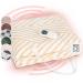 Klarstein XXL thermal blanket 120W heating ceiling with automatic switch -off cuddly ceiling for the bed sofa & camping electrical large energy -saving & washable ceiling 200x180 cm 200 x 180 cm beige lines