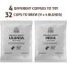 Old Grinder - Gourmet Coffee Gift Set | Ground Coffee 240g (4 x 60g) | 4 of the World's Finest Single Origin Specialty Coffees | Hamper Style Letterbox Gift Idea for Him & Her - Buy Online on GoSupps.com