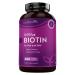 Biotin Hair Growth Supplement 12 000mcg 400 Vegan Tablets (13+ Month Supply) High Strength Vitamin B7 12000UG - Supports Skin & Hair Growth High Absorption Biotin Pills for Women & Men Nutravita