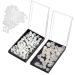 120 Pieces Dental Temporary Tooth Cap Crown Veneers Front Back Anterior and Molar Posterior Teeth with Tooth Repair Thermal Beads Cap Filler for Missing Broken Teeth