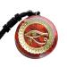 Sinymilk Eye of Horus/Eye of Ra Energy Orgonite Amulet Healing Reiki Yoga Meditation Necklace (red Jasper)