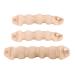 Set with 3 beige magic hair ring styler hot hair donut bun maker twist ring former shaper hair curler accessory for women women girls (1 tall + 2 small)