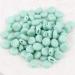 Hole Cord Lock Stopper spring buckle Cord Locks 100pcs 10mm Flat Adjustment Buckle Beads Silica Gel Bottons For Mask Elastic Cord Colorful Rope Lock DIY Strap Cord End(Bean Paste) - Buy Online on GoSupps.com