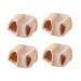 Hemoton 4pcs Toe Splitter Toe Straightener Wraps Big Toe Spacer Finger Splint Support Adjustable Dividers Silicone Holders Thumb Protector Foot Care Supplies Toe Separating Cover Pedicure Assorted Color 4X3CM