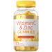 Carlyle Vitamin C and Zinc Gummies | 70 Count | Lemon Flavor | Vegan Non-GMO and Gluten Free Supplement 70 Count (Pack of 1)