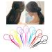 10pcs Tail Hair Styling Kit - Plastic Magic Braid Ponytail Maker Clips & Accessories | DIY Hair Styling Tools (Random Color) - Buy Online on GoSupps.com