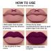 EVpct 2Pcs Purple Plum Matte 24-Hour Liquid Lipstick & Lip Liner Makeup Set - Dark Red Berry Tint, Waterproof & Long-Lasting - 0.21 Fl Oz (Pack of 2) - Buy Online on GoSupps.com