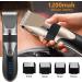 lmoikesz Electric Hair Clippers 0.8-2.0mm Adjustable Barber Men Trimmers Washable Low Noise Shaver with Limit Hairbrushes Gray - Buy Online on GoSupps.com