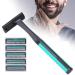 Professional Stainless Steel Safety Razor for Men - Manual Shaver with Double Layer Blades & Shaving Cream - Buy Online on GoSupps.com
