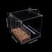 Bird Cage Feeders No Mess Bird Feeder Acrylic Automatic Seed Food Container with Hook for Parrot Budgie Cockatiels - Buy Online on GoSupps.com
