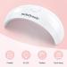 Melodysusie Mini Pocket UV LED Nail Lamp - Portable Gel Nail Light for Fast Curing | 2 Timers, Manicure Nail Dryer for Home & Travel - White - Buy Online on GoSupps.com