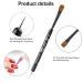 A&K L'YDIA 2 Way Acrylic French Manicure Clean-up Brush and Dotting Pen - Professional Konlisky Sable Hair Nail Art Tool - Builder Extension for UV Gel and Acrylic - 12 in 1 Count - Buy Online on GoSupps.com