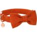 Dogwong Adjustable Dog Collar with Removable Fly - Light Blue & Orange | Comfortable Neck Collar for Small & Medium Dogs | Perfect Gift for Pet Lovers - Buy Online on GoSupps.com