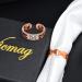 Vicmag 2PCS Copper Rings for Women | Ultra Strength Magnetic 99.99% Solid Pure Copper | Adjustable | Gift Box Included | Set of 2 Copper Leaf & Flower Rings - Buy Online on GoSupps.com