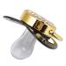Alomejor Black Baby Pacifier with Chain Clip - Infant Dummy for Newborns | Shop Internationally - Buy Online on GoSupps.com