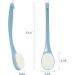 Long Handle Body Brush Back Scrubber for Exfoliation - Turquoise Nylon - Buy Online on GoSupps.com