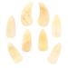 HAKIDZEL 8pcs Guzheng nails banjo picks ox horn pick guzheng picks celluloid guitar picks horn guitar pick Guzheng Accessories acoustic guitar picks thumb picks child bass horns hawaii 3X1.2X0.1CM Light Yellow 01