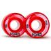 FOMOTEAM Roller Skate Wheels Outdoor or Indoor 58mm32mm 82A (Set of 8) red
