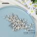 Bridal Crystal Hair Comb with Pearls | Wedding Hair Accessories for Women and Girls - Silver - Buy Online on GoSupps.com