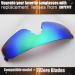IMYTPFT Compatible Lenses for Oakley EVZero Blades - Black/Green Replacement | One Size - Buy Online on GoSupps.com